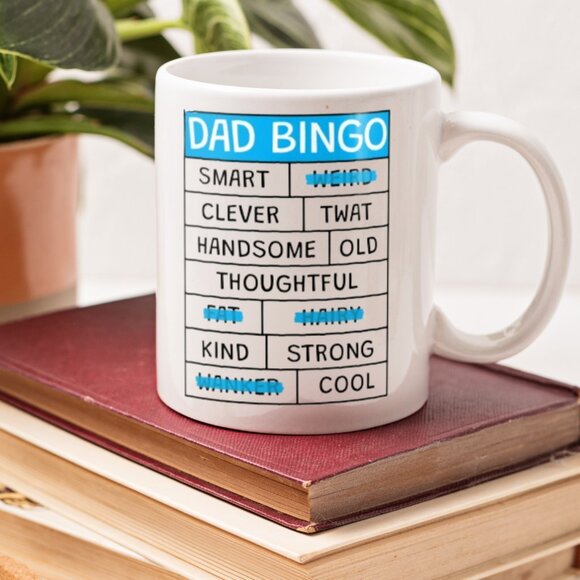 🎯 "Dad Bingo Mug 11oz - Funny Gift for Fathers - Playful Coffee Cup Design!" - Picture 4 of 4